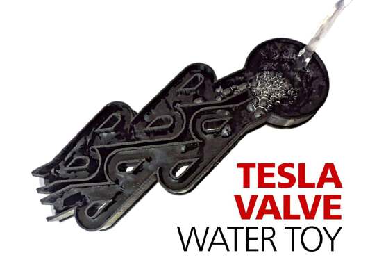 Tesla Valve Water Toy | 3d print model