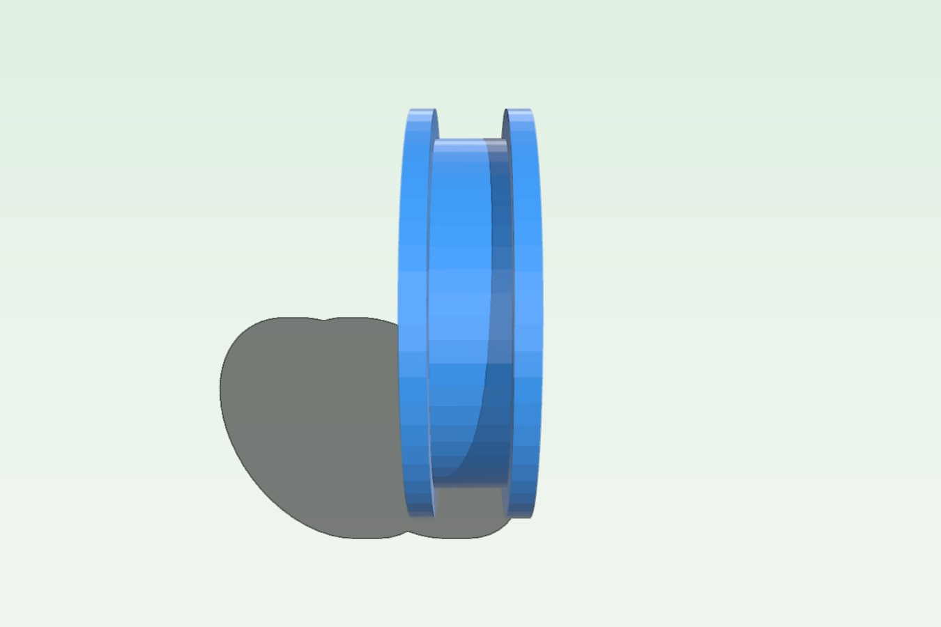 Dry machine tensor pulley ready to 7 mm tread _ Polea tensora de secadora preparada para rodamientos de 7 mm