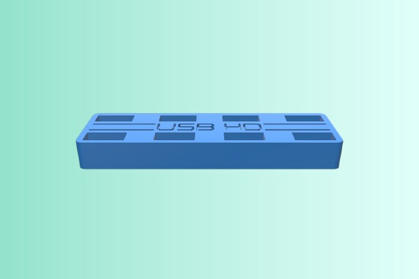 Simple pendrive holder | 3d print model
