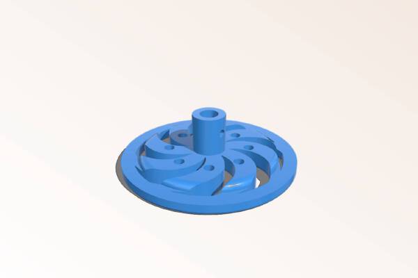 Spur gear adapter for 8 hole  48p94t | 3d print model
