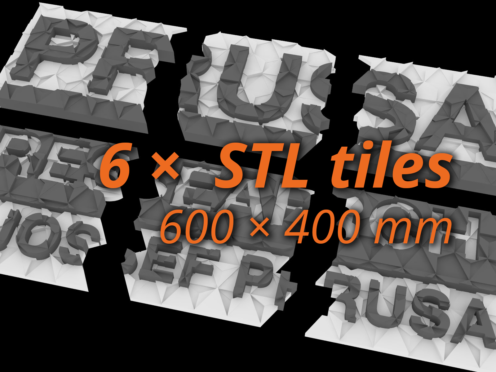 PRUSA RESEARCH WALL LOGO MOSAIC - 6 TILES
