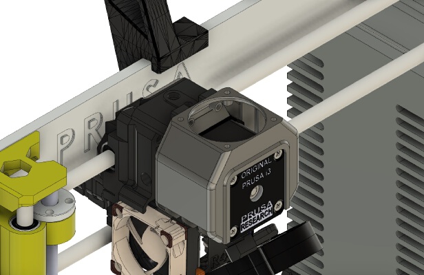 Prusa MK3S Extruder Stepper Cooler (MMU2S Compatible) | 3d print model