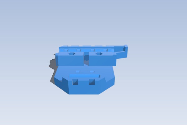 Customisable Prusa I3 Carriage Mount Hole Vanilla Based Structure | 3d print model