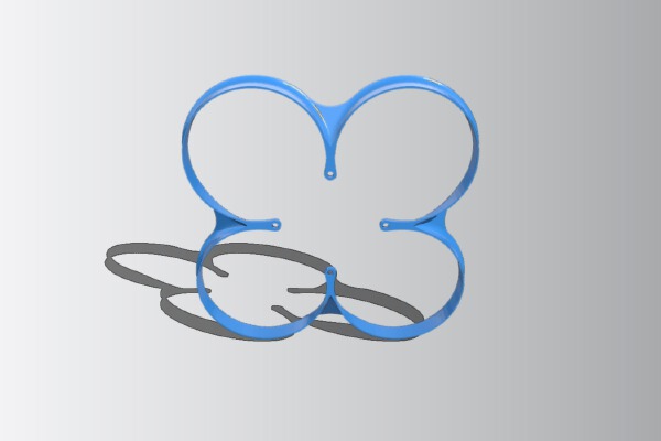 FlexRC Mira 65 - Ducts _ 40mm Propeller Guard _ Brushless TinyWhoop | 3d print model
