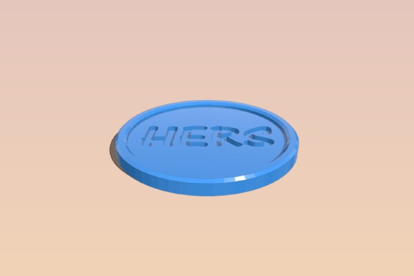 His & Her Coasters, with holder! | 3d print model