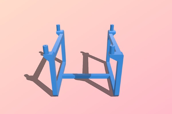 "Open Case" for ITX Motherboard and ATX PSU | 3d print model