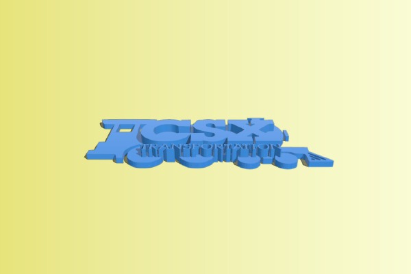 CSX railroad logo | 3d print model