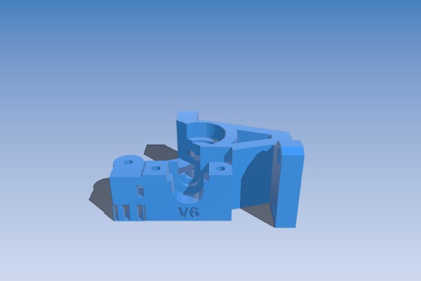 Compact Extruder for Createc 3D Psique metallic x-carriage | 3d print model