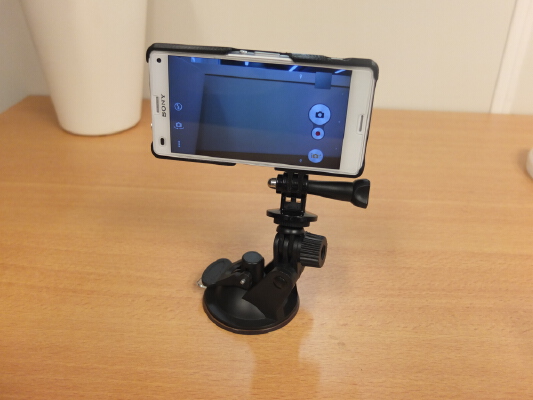 Xperia Z3 compact case + sportcam mount | 3d print model