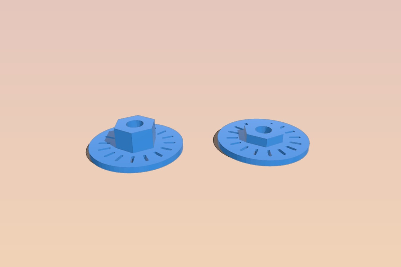 Traxxas 4-Tec Rotor Hex Set for 3mm offset wheels