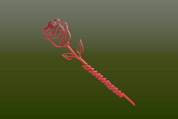 Mother's Day Rose Mamma | 3d print model