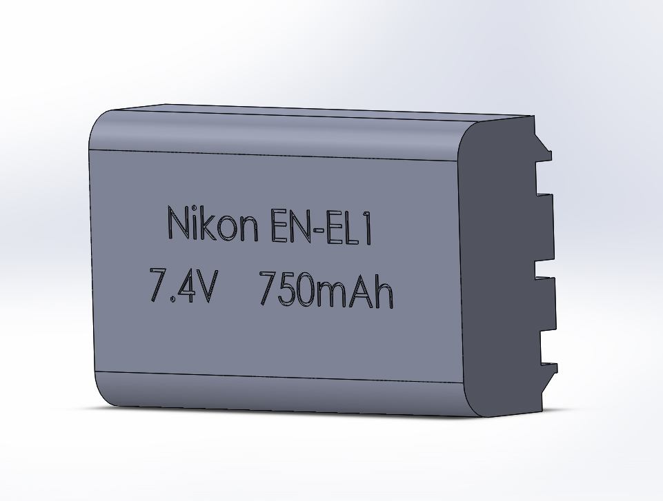 Nikon EN-EL1 battery pack AA adapter (in progress)