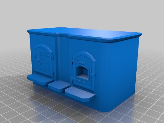 Dolls House Victorian Range Cooker 1_12th Scale | 3d print model