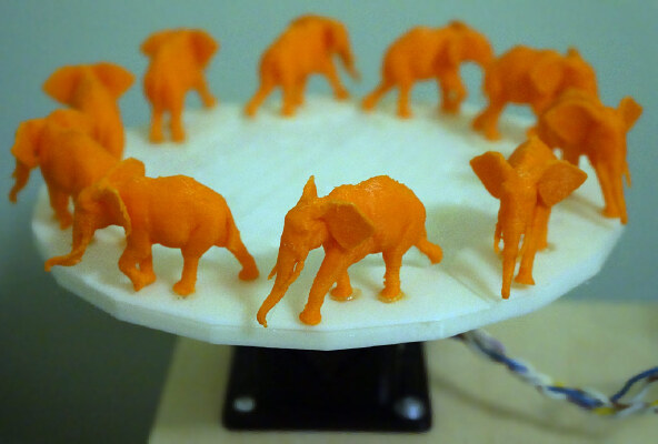 Walking Elephant 3D Zoetrope | 3d print model
