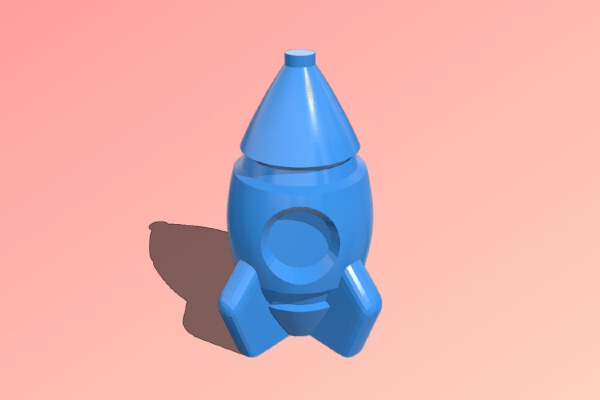 Little Rocket | 3d print model