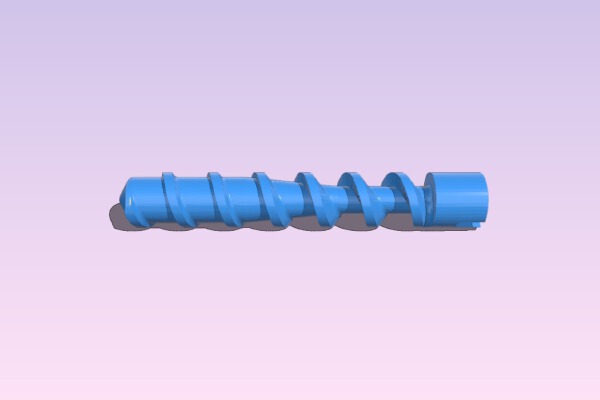 Extruder screw test print | 3d print model