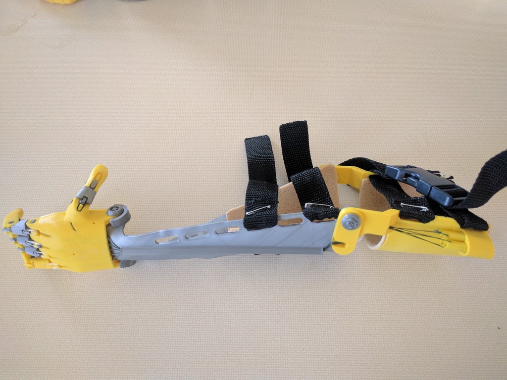 Modified tensioner and shafts for The UnLimbited Arm v2.0 - Alfie Edition