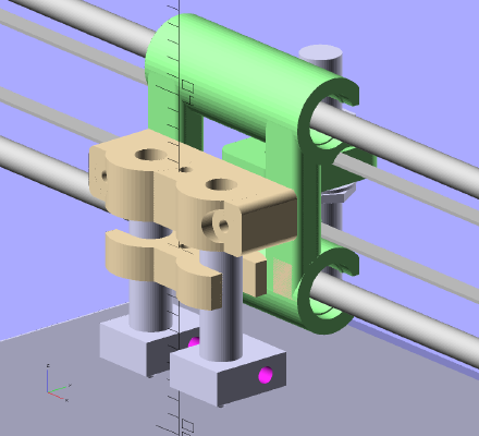 Ekobots - Double hotend fix. | 3d print model