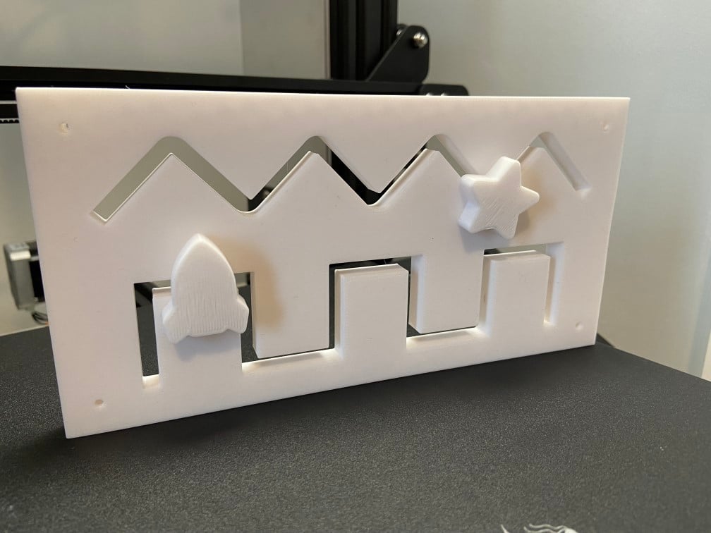 Childrens Busy Board Peg Maze