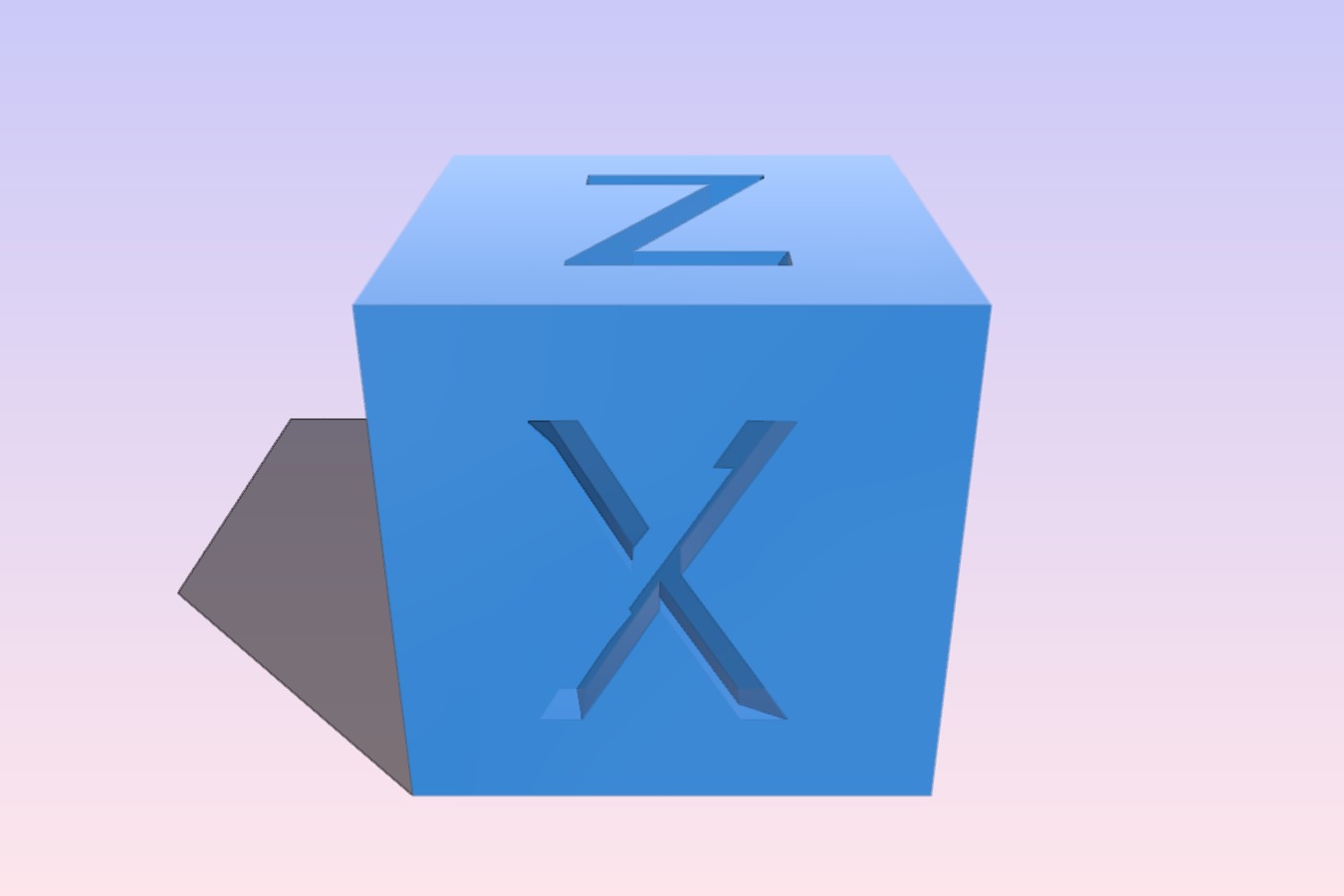 XYZ 20mm 3D printer Calibration Cube