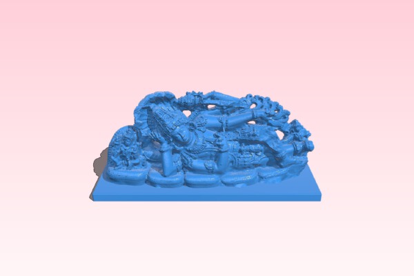 The God Vishnu | 3d print model