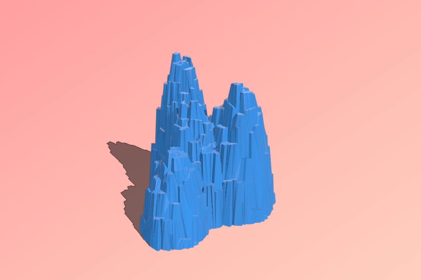 Heroscape Rock Outcrop (3 Hex)