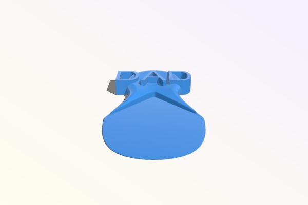 Fathers Day Corner Bookmark | 3d print model