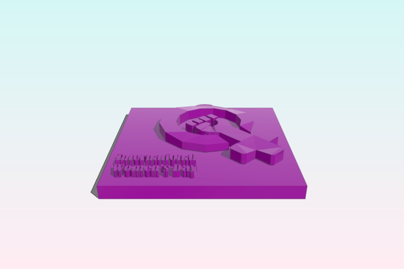 international women's day keychain