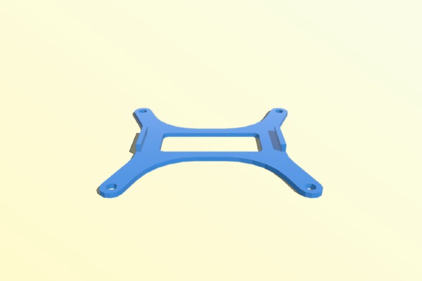 VESA mount adapter for RaspberryPi case | 3d print model