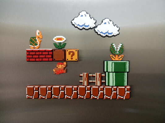 Mario Bros tile set. | 3d print model