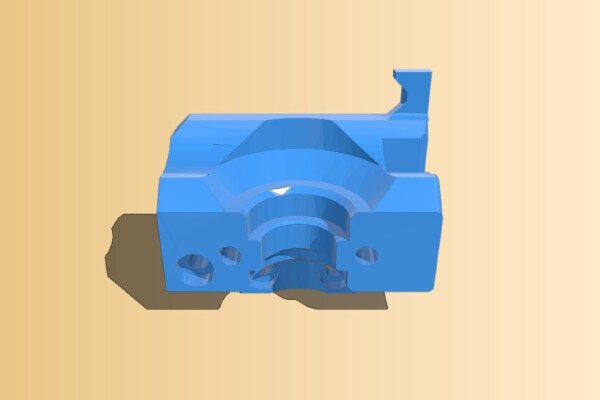 E3Dv6 Alfawise U20 Remix Carriage Mount | 3d print model
