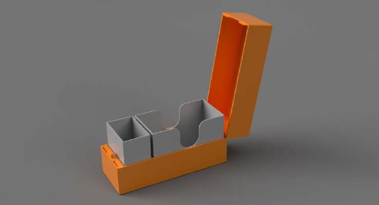 Mtg articulated Deck box (long version) | 3d print model