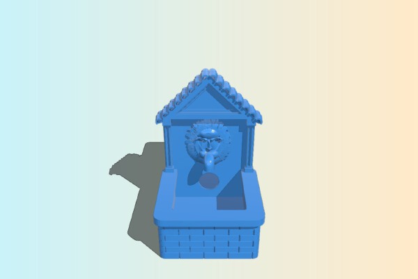 Crib Fountain (Fontanile per presepe) | 3d print model