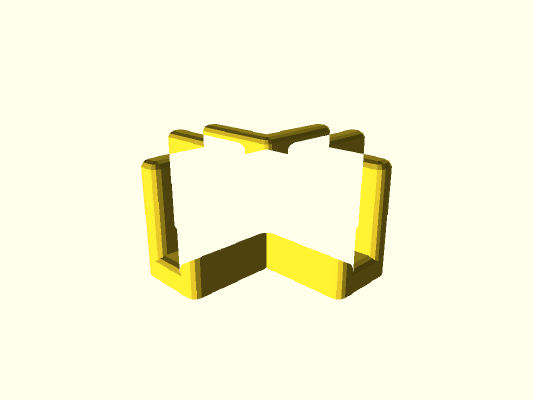 Parametric brackets for foam core boards | 3d print model