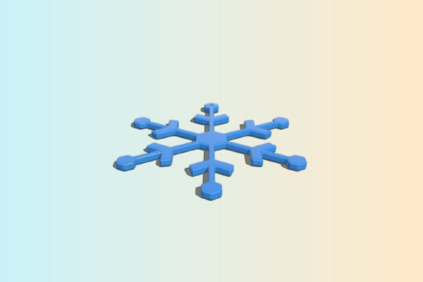 Snow Flake 015 | 3d print model