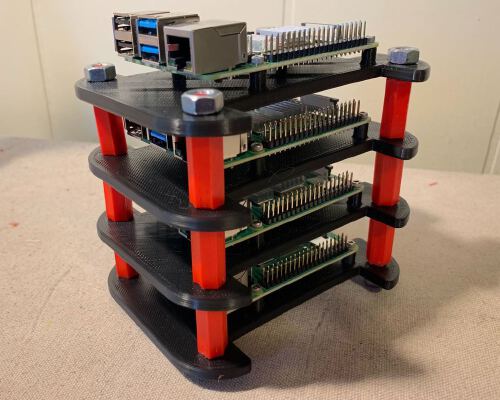 Raspberry Pi 4 Cluster | 3d print model