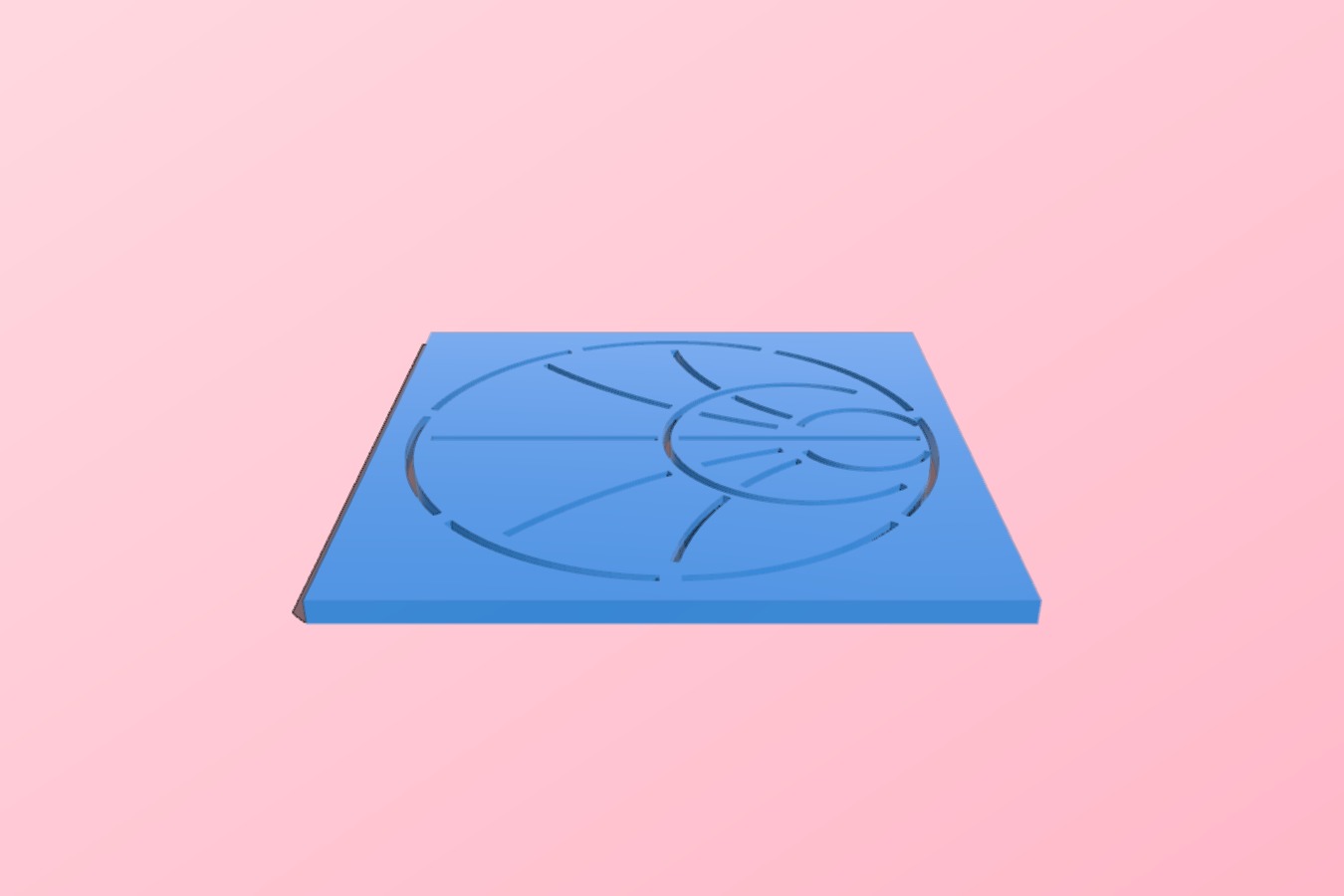 Smith chart template (or Smith chart coaster)
