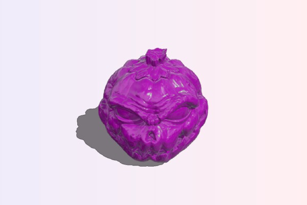 Halloween Pumpkin scarecrow head (no support) | 3d print model