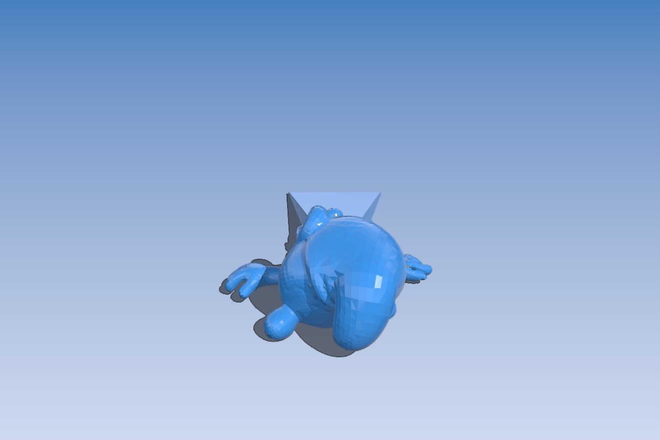 Smurf door stop