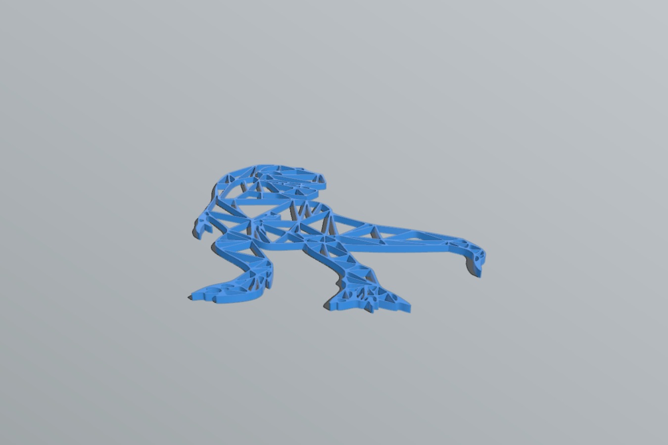 T-Rex Wall Sculpture 2D