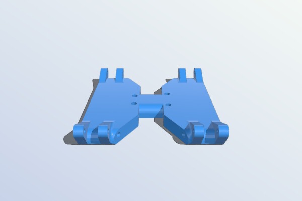 Capra Flat Skid for 3 Gear Transmission | 3d print model