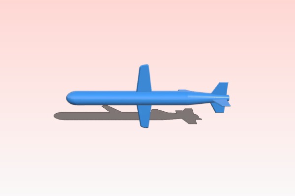 Model of BGM-109 Tomahawk Missile | 3d print model