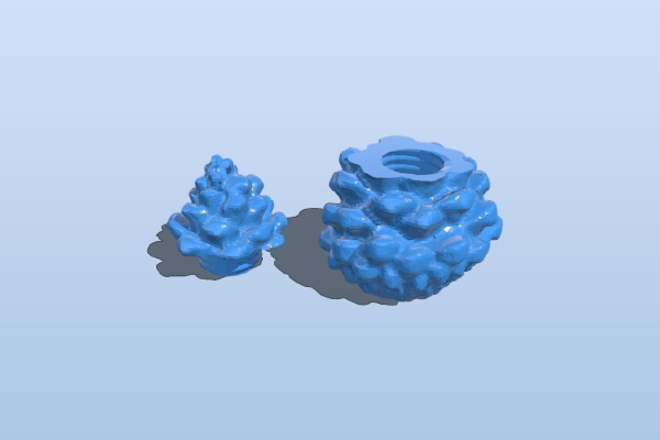 Pinecone Geocache | 3d print model
