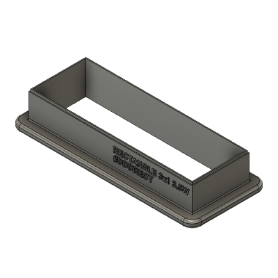 Rectangle 3x1 Cookie Cutter (6 Sizes) | 3d print model