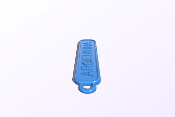 Argentina keychain | 3d print model
