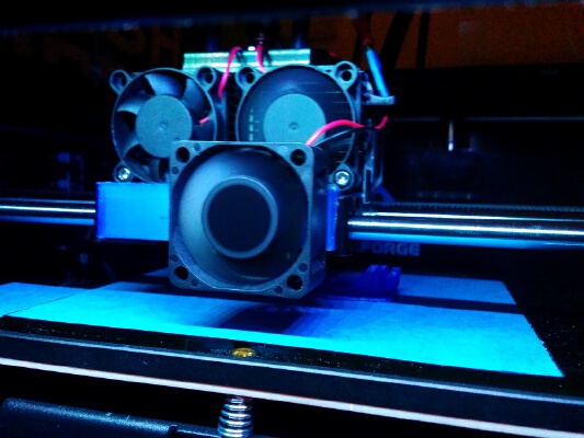 Super simple fan holder for the Flashforge Creator Pro | 3d print model