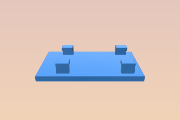 VW Up CarPlay unit adapter to fit Garmin_Navigon Maps + More bracket | 3d print model