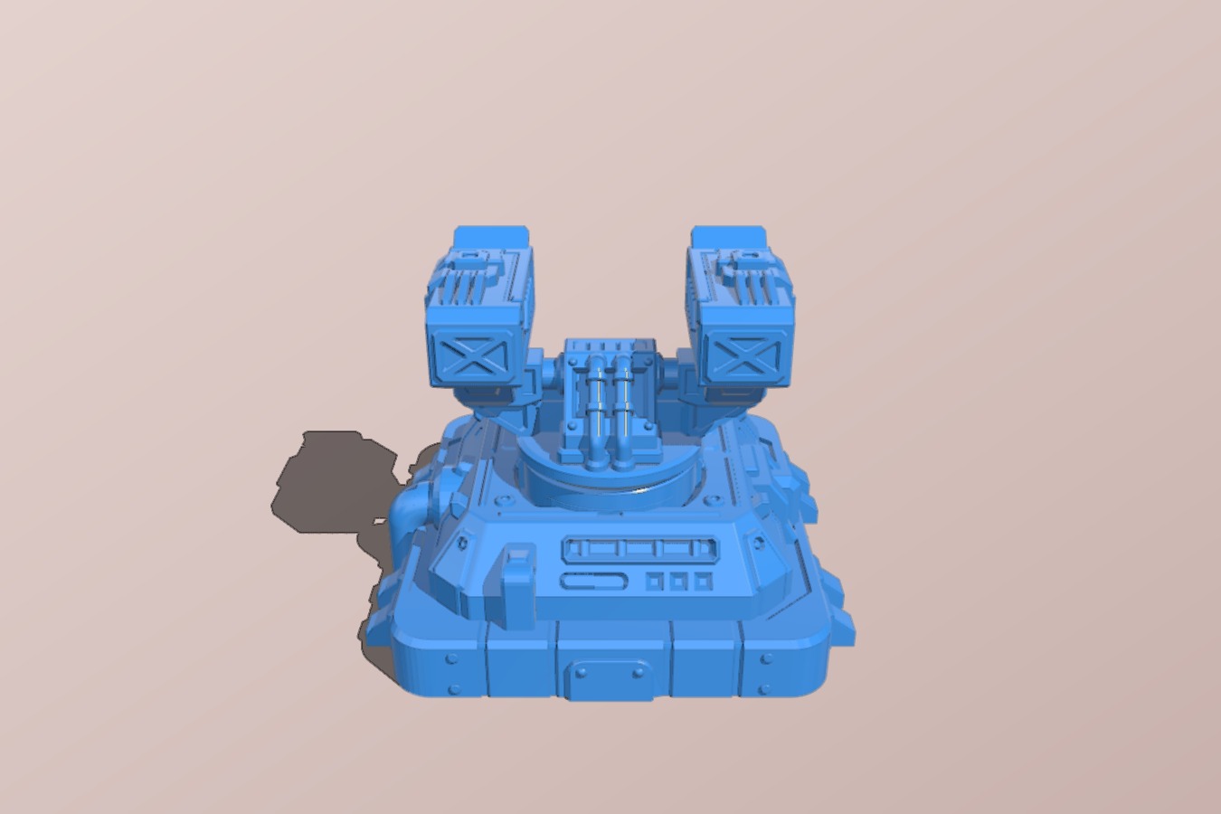 Sci-fi Planetary Defence Missile Turre