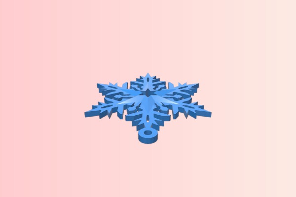 Snowflake Earring | 3d print model