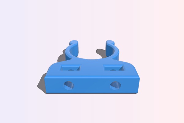 T8 Fluorescent Tube Holder | 3d print model